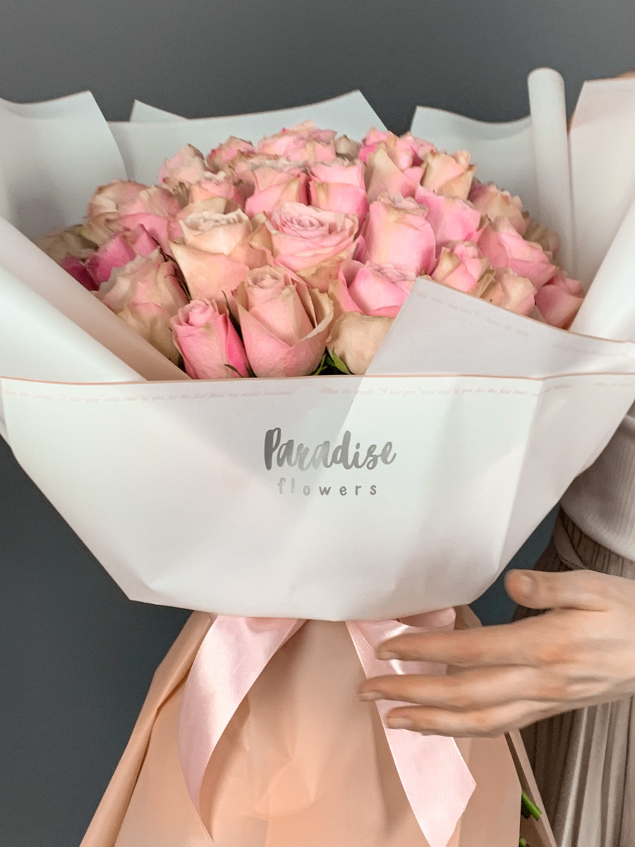 Flower Bouquet «Pink Paradise» (51 троянда)