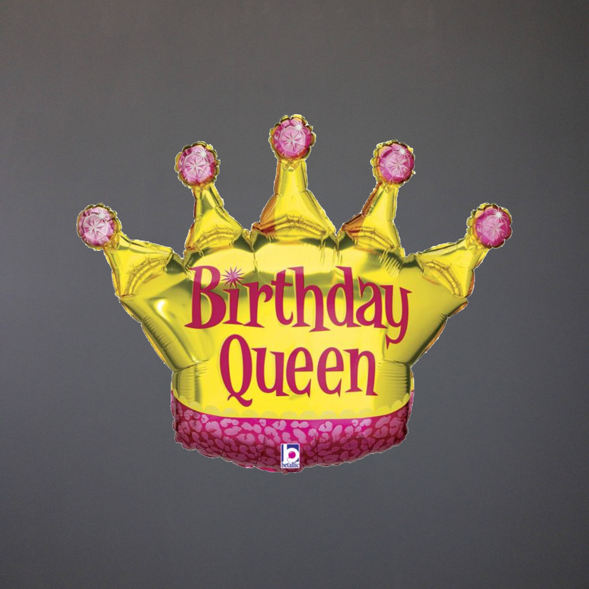 Фольгована гелієва фігура Корона Birthday Queen
