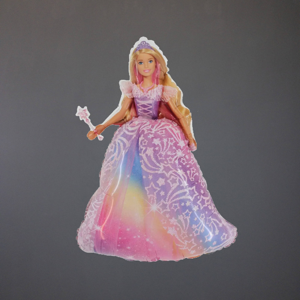 Фольгована гелієва фігура Barbie Барбі Принцеса