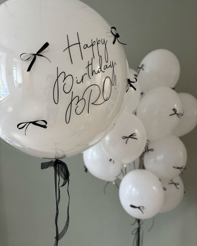Композиція гелієвих кульок Happy birthday Bro