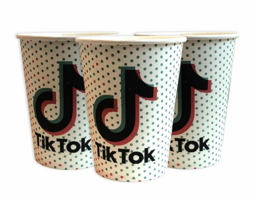 Стакани одноразові паперові «Tik Tok» 10 шт/уп