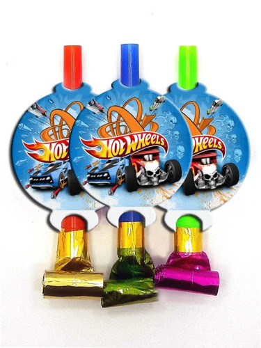 Язички гудки «Hot Wheels» упаковка 6 шт. 