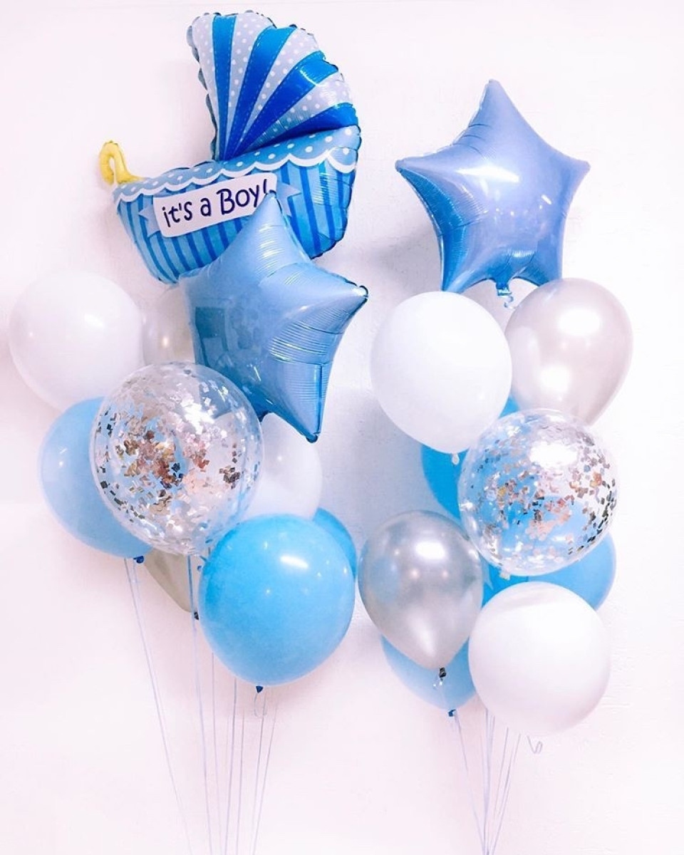 Композиція гелієвих кульок «Hi baby»