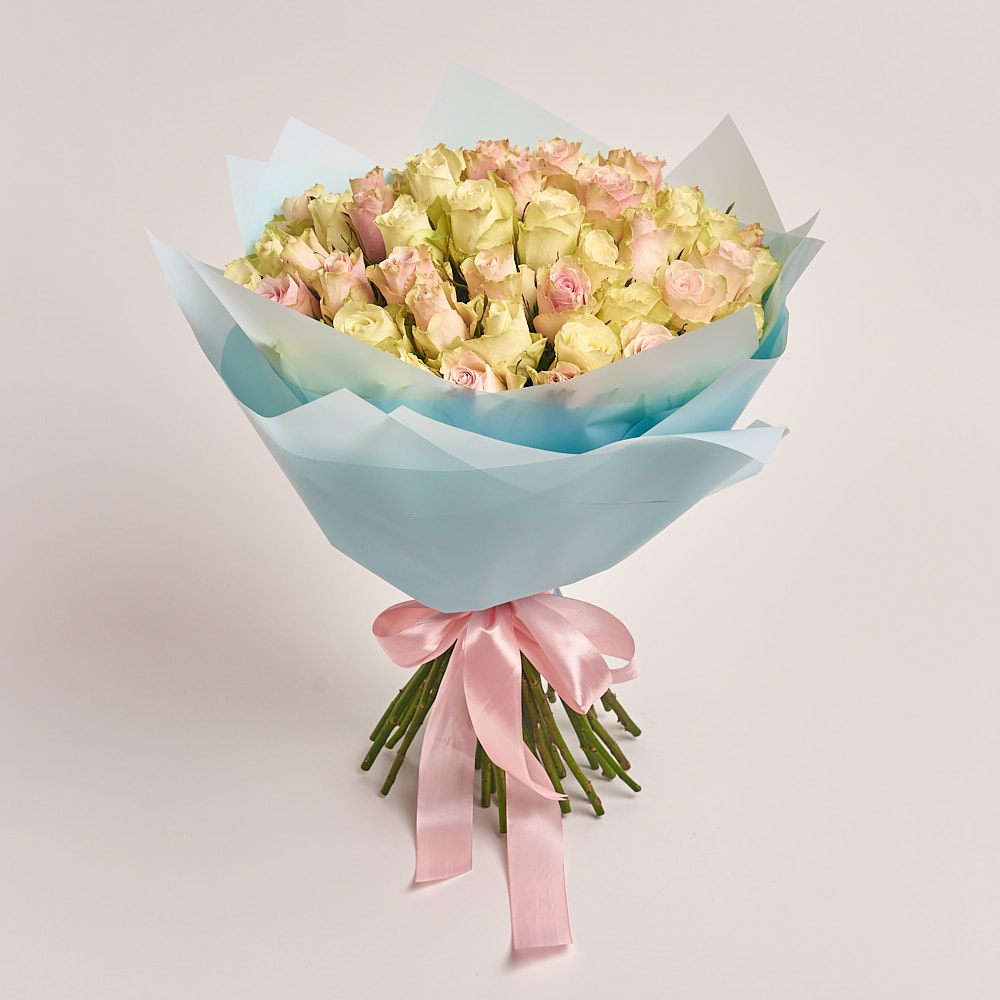 Flower Bouquet «Athena Gentle Mix» (51 троянда)