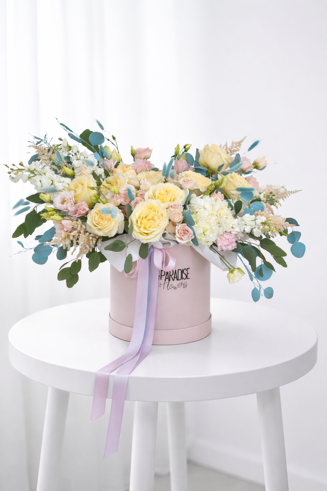 Flower Box «Frozen Peony Garden»