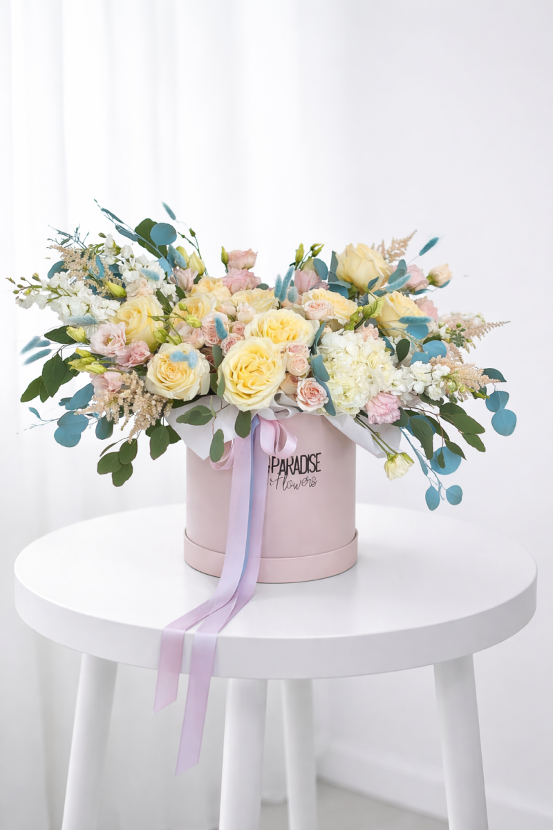 Flower Box «Frozen Peony Garden»