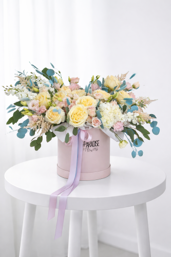 Flower Box «Frozen Peony Garden»