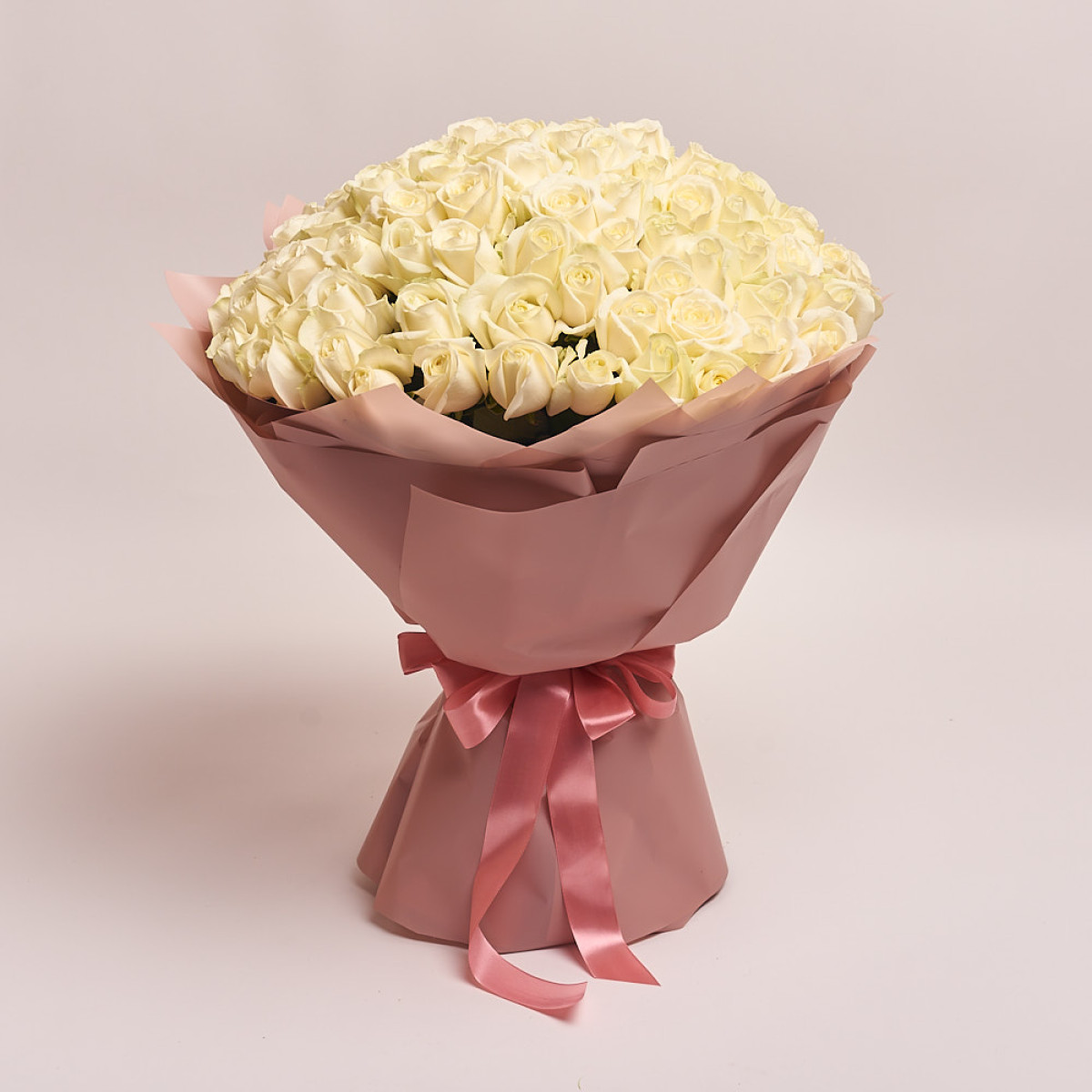 Flower Bouquet «White Majesty» (101 троянда)