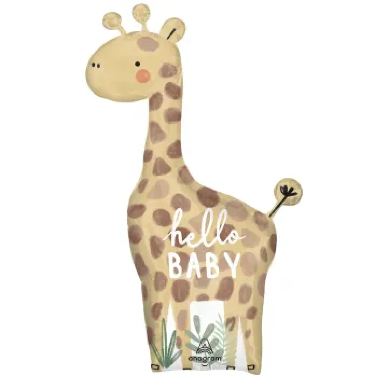 Фольгована гелієва фігура Жираф Hello Baby