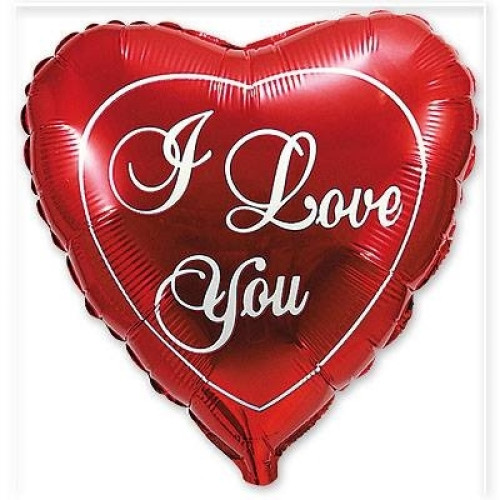 Фольгована кулька I love you