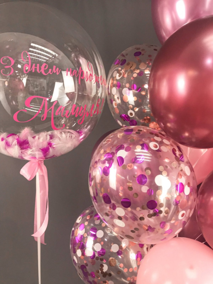Композиція гелієвих кульок «For mommy»