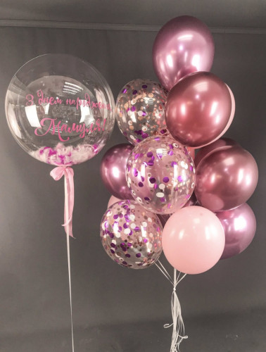 Композиція гелієвих кульок «For mommy»
