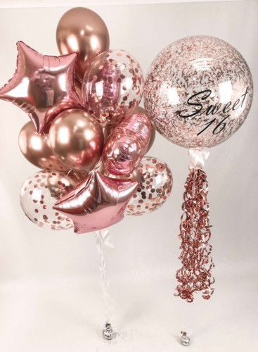 Композиція гелієвих кульок «Sweet 16» 