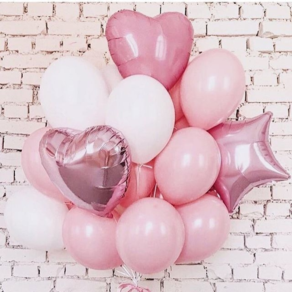 Композиція гелієвих кульок «Pink cloud»