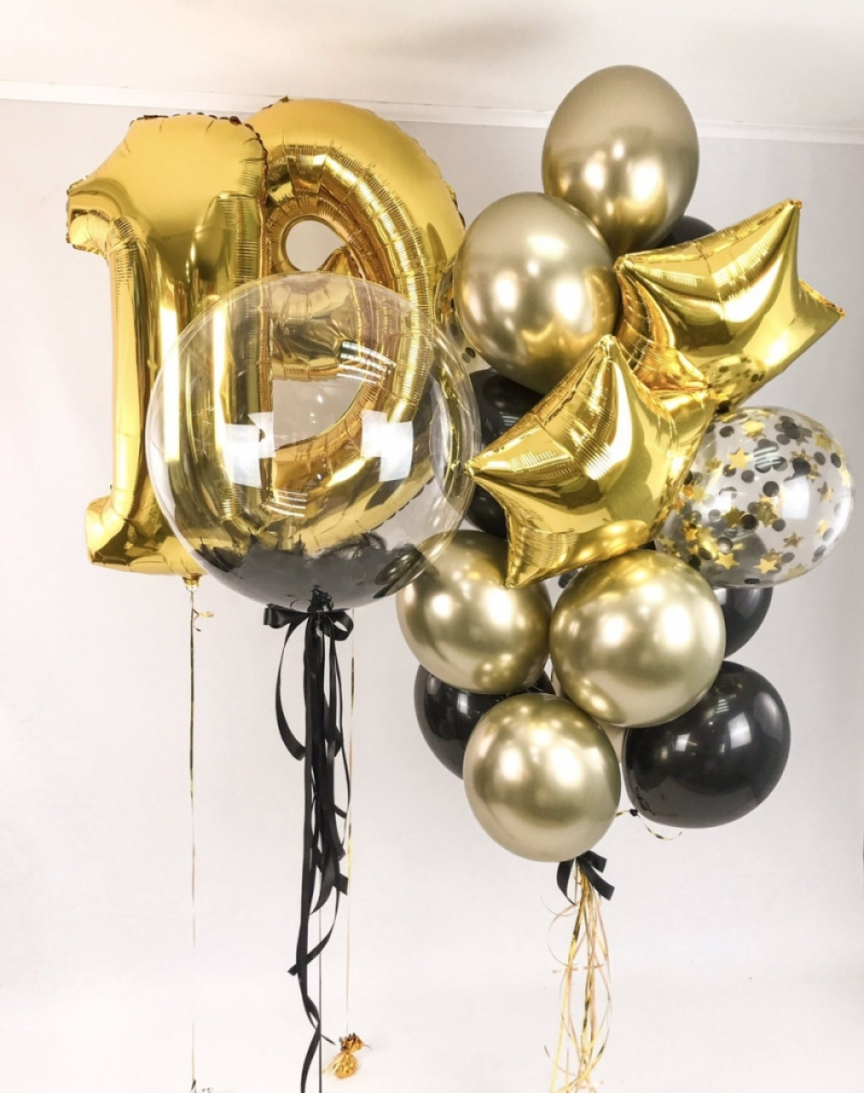 Композиція гелієвих кульок « I'm already 19» 