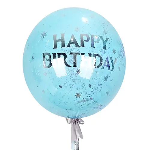 Дзеркальний гігант з написом Happy Birthday
