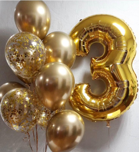Композиція гелієвих кульок «3 years»