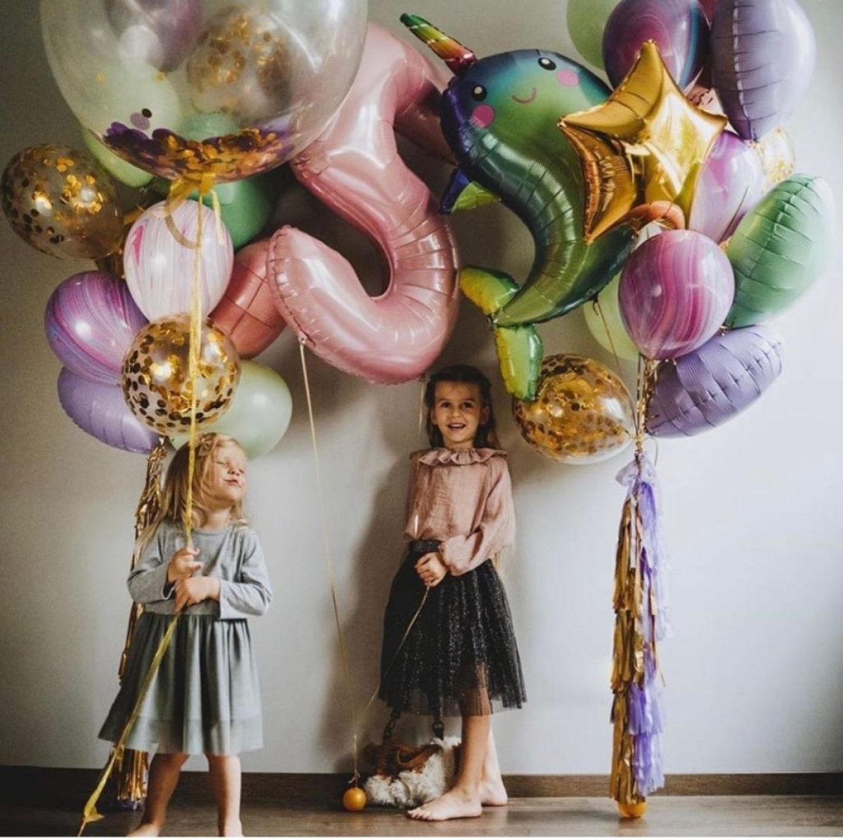 Композиція гелієвих кульок «Happy»