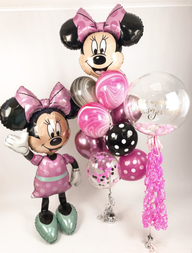 Композиція гелієвих кульок «Minnie Mouse»