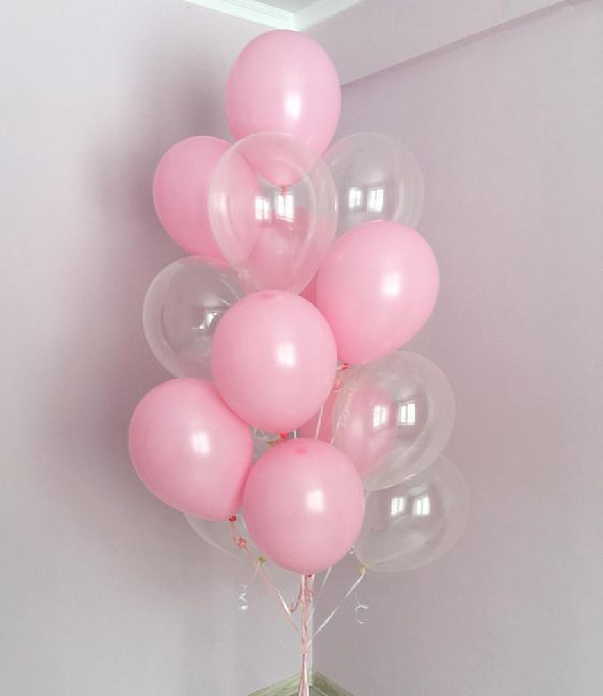 Композиція гелієвих кульок Soft pink