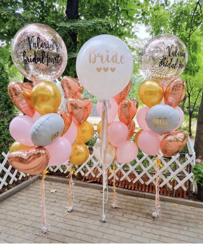 Композиція гелієвих кульок Bride