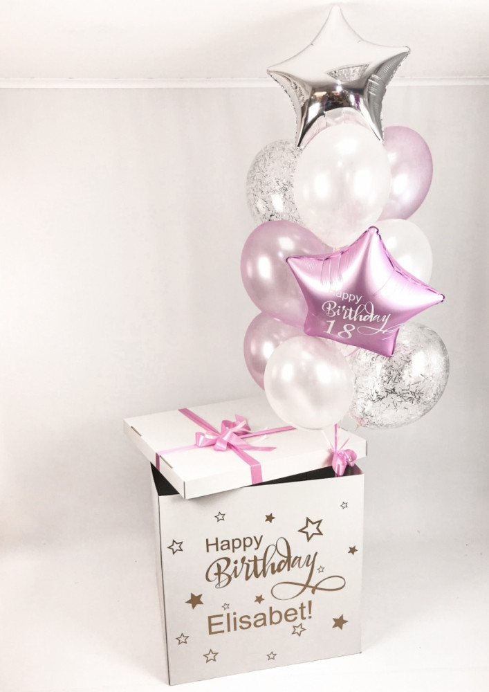 Коробка-сюрприз «Happy birthday, Elisabet!»